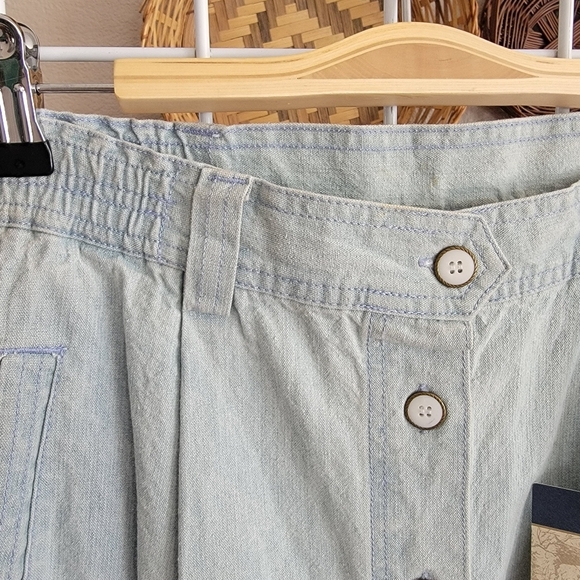 Woolrich Light Wash Denim Long Skirt SZ 10 - Picture 2 of 4